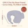 Picture of Littogoose Nursing Pillow Covers Compatible with My Brest Friend Nursing Pillow, 2 Pack, Machine Washable, Soft and Breathable Fabric (Covers Only, Pillow Not Included)