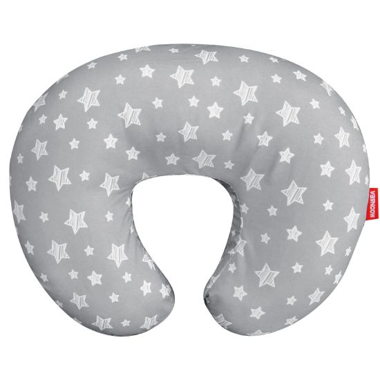 Picture of Nursing Pillow Cover for Baby Snug Fits Boppy Nursing Pillows, Super Soft, for Breastfeeding Moms, Grey Star