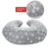 Picture of Nursing Pillow Cover for Baby Snug Fits Boppy Nursing Pillows, Super Soft, for Breastfeeding Moms, Grey Star