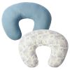 Picture of FUNUPUP Muslin Nursing Pillow Cover Compatible with Boppy Nursing Pillow, Soft Baby Nursing Covers for Breastfeeding Pillows for Boys Girls, only Cover, Blueberries & Blue