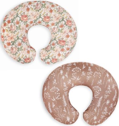 Picture of Little Jump Western Wild Flowers Nursing Pillow Cover Slipcover for Breastfeeding Pillows, Soft and Comfortable Safely Fits On Standard Infant Nursing Pillows (2 Pack Vintage Floral)
