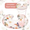 Picture of DILIMI Nursing Pillow Cover, Soft Stretchy Nursing Covers for Breastfeeding Pillows, 1 Pack Reversible Removable Slipcover for Baby Boy and Girls, Floral