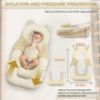 Picture of Rootling Baby Feeding Pillow, Anti Overflow Feeding Pillow for Reducing Spit-Up, Safety Nursing Pillow, Baby Lounger Reflux Wedge Breastfeeding, Removable top and Bottom