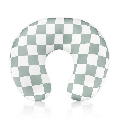 Picture of DILIMI Nursing Pillow Cover, Stretchy Removable Case for Breastfeeding Pillows, Ultra Soft Comfortable Slipcover for Baby Girl and Boy, Checkerboard Grid