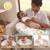 Picture of x-vesolje Baby Nursing Pillow for Breastfeeding, Adjustable Breastfeeding Pillow for Bottle Feeding, Nursing Support Pillow for Mom and Baby Healthier Nursing, Removable Cover- Floral