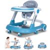 Picture of Baby Walker with Wheels 4 in 1 Foldable Activity Center with Mute Wheels Adjustable Heights Anti-Fall Activity Center for Boys Girls Safe Infant Toddler Walker with Footrest for 6-24 Months