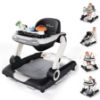Picture of Baby Walker,4-Gear Height Adjustable Baby Walker with Wheels,5 in 1 Baby Activity Center,Music and Lights Bouncer Walker for Baby Boy 6-18 Months,Adjustable Speed Baby Push Walker