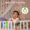 Picture of 6PCS 4 Colors Baby Playpen Pull up Rings-Plastic Crib Pull Rings Walking Exercises Assistant Stand Up Cot Hanging Ring for Infant Baby Toddler