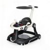 Picture of Baby Walker with Wheels, 7-in-1 Foldable Baby Walkers for Boys Girls 6-12 Months with Feeding Tray & Music, Lights,Rocker,Sun Canopy, Bouncing Pedal, Adjustable Wheel Speed, Push Walker (Black)