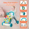 Picture of Sit to Stand Baby Walker, Activity Center with Music and Light, Activity Table for Toddlers, Push Toys for Babies Learning to Walk, Early Education Toys for Infant Boys Girls 6 Months Up (Blue)