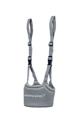 Picture of Upspring Baby Walking Wings Learn to Walk Assistant, Gray, Handheld Baby Walker Harness for Babies and Toddlers