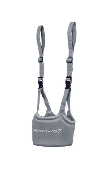 Picture of Upspring Baby Walking Wings Learn to Walk Assistant, Gray, Handheld Baby Walker Harness for Babies and Toddlers