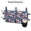 Picture of FINPAC Large Walker Tote Bag with Cup Holder, Folding Walker Attachment Hands-Free Storage Basket Mobility Aid Accessory Pouch for Elderly, Senior, Blooming Hibiscus