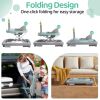 Picture of Baby Walker, Music & Removable Footrest with Toys, 3-Height Adjustable, Foldable 4-in-1 Activity Center for Infant and Toddler, Baby Walker for Baby Boy Girls 7-18 Months