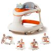 Picture of Baby Walker with Wheels, 5-in-1 Foldable Baby Walker for Boys and Girls 7-18 Months with Adjustable Height Detachable Seat and Music Tray Baby Activity Walker, Anti-Fall Activity Center for Boys Girls