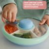 Picture of GoBe Kids Small Snack Spinner Slide - Reusable Snack Container with 4 Compartment Dispenser and Lid | BPA/PVC Free | Dishwasher Safe | No Spill - Travel Accessories (Twinberry)
