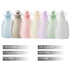 Picture of PandaEar Reusable Silicone Baby Food Pouches, 7 Pack Squeeze Pouches for Toddler Kids, BPA-Free Silicone Refillable Baby Food Storage, 5 oz /150 ml