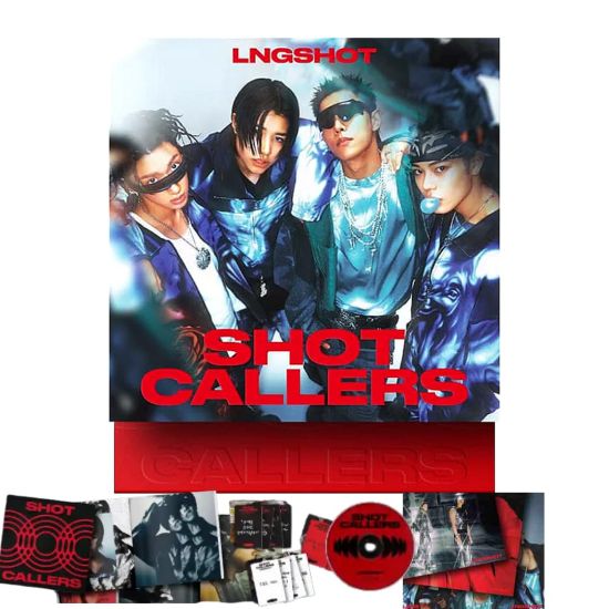 Picture of LNGSHOT SHOT CALLERS 1st EP Album [Standard Ver.] Photobook + CD + 4 Photocard + Sticker + 3 Folded Poster (Moonwalkin') longshot kpop
