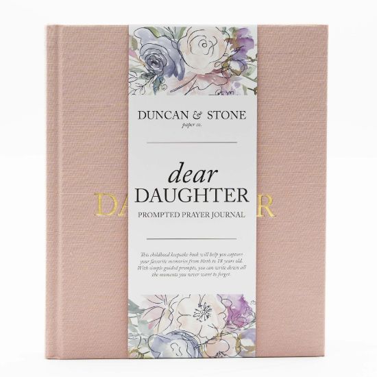 Picture of Mother Daughter Journal - Durable Dear Daughter Journal Keepsake - Linen Baby Memory Book - Unique Gifts for Daughter (Pink, 230 Pages)
