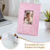 Picture of EARLY MINDS Baby Photo Album 4x6 300 Pockets with Memo Area & Hand and Footprint Kit, Linen Cover Slip-in Memory Book with Front Window, Acid-Free Keepsake for Newborn Boy Girl, First Year Moments