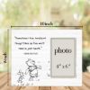 Picture of AKFVNSFK Classic Pooh Bear Nursery Picture Frame, Baby Gifts for Nursery, Baby Shower Gifts for New Parents Photo Frame for 4 x 6 Inch Photo