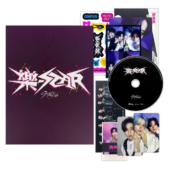 Picture of Stray Kids - -Rock-STAR (LIMITED STAR Ver.) Photobook + CD-R + Photocard + Panorama Mini Poster + Unit Photocard + Sticker + Mini Poster + 4-Cut Photo Film + Folded Poster + Film Photocards + PVC Card