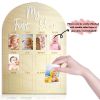 Picture of One Year Birthday Wooden Photo Board My First Year Milestone Photo Board 12 Monthly Picture Frame Baby First year Wood Acrylic Sign 1st Birthday Decorations Baby Keepsake Gift (2" x 3" photos - Wallet Size)