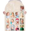 Picture of Bosctanuc Large My First Year Picture Frame for 33 x 22 Inch Wooden Photo Board ,12 Monthly Photo Display 1st Birthday Decorations Baby Gift for Newborn Keepsake,Baby Monthly Milestone (Classic, Wood, 33X22)