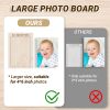 Picture of Bosctanuc Large My First Year Picture Frame for 33 x 22 Inch Wooden Photo Board ,12 Monthly Photo Display 1st Birthday Decorations Baby Gift for Newborn Keepsake,Baby Monthly Milestone (Classic, Wood, 33X22)