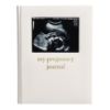 Picture of Pearhead Pregnancy Journal, Linen Guided Pregnancy Memory Book with Sonogram Photo Insert, Beige