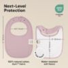 Picture of KeaBabies 8-Pack Organic Baby Bibs for Girls, Boys - Quilted Cotton Cloth Baby Drool Bibs for Drooling and Teething Toddler, Newborn, Infant, Soft & Super Absorbent (Muted Pastel)