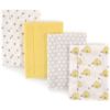 Picture of Hudson Baby Unisex Baby Cotton Flannel Burp Cloths, Bee, One Size