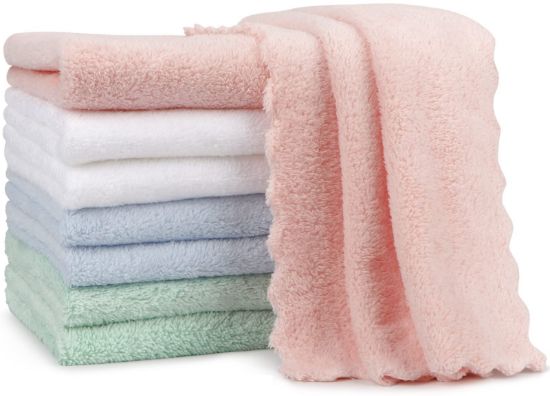 Picture of Orighty Burp Cloths, Super Soft & Highly Absorbent Coral Fleece, 20 x 10 Inch Gentle & Large Burp Rugs for Baby Sensitive Skin - Burping Cloths for Newborn Essential, 8 Pack