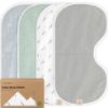 Picture of KeaBabies 4-Pack Baby Burp Cloths Baby Girl, Boy - Organic Cotton Burp Cloth, Extra Large, Absorbent, Soft Burping Cloths & Bibs Set for Babies, Newborn Burp Clothes, Thick Burp Rags (Nordic)