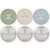 Picture of PandaEar 3 Pack Stainless Steel Baby Suction Plates, Divided Toddler Plate for Baby Led Weaning Supplies, Non-Slip Toddler Baby Feeding Set Dishwasher Safe (Blue/Green/Brown)