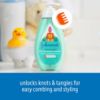 Picture of Johnson's Kids No More Tangles 2-in-1 Detangling Shampoo & Conditioner for Kids & Toddlers, Gentle & No More Tears, Hypoallergenic & Free of Parabens, Sulfates & Dyes 20.3 fl. oz