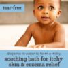 Picture of Aveeno Baby Eczema Therapy Soothing Bath Treatment for Relief of Dry, Itchy & Irritated Skin, Made with Natural Colloidal Oatmeal, Fragrance-, Paraben-, Steroid- & Tear-Free, 5 ct