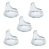 Picture of NUK Replacement Silicone Spout for Select NUK Cups, Spill-Proof, Soft Spout, Dishwasher-Safe, BPA-Free, Clear, Pack of 5