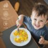 Picture of Moonkie Silicone Placemats for Baby & Kid, Stain-Proof Non-Slip Toddler Food Mats Eating Table Mat with 2 Packs