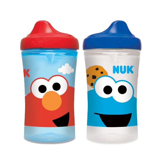Picture of NUK Sesame Street Hard Spout Cup, 10 Oz, 2 Pack - BPA Free, Spill Proof Sippy Cup