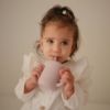 Picture of mushie Silicone Training Cup & Straw for Toddlers | 6 Months+ (Soft Lilac)