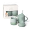 Picture of Moonkie Baby Training Cup & Sippy Cup Set | 4 Months+ | Baby-Led Weaning Essential | Gift for Infants (Mint Cup Set, 2 Pack)