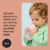Picture of Tommee Tippee Starter Weighted Straw Baby & Toddler 10oz Sippy Cup for 6 Months+, with Silicone Weighted Straw and Easy-Hold Handles, BPA Free, Pink & Purple, Pack of 2