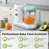 Picture of Baby Food Maker Pro Steamer Blender: 4 in 1 Auto Steam Blend and Puree Maker with Self-Clean for Healthy Baby and Toddler Meal Prep - BPA-Free White+Green