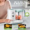 Picture of Baby Food Maker Pro Steamer Blender: 4 in 1 Auto Steam Blend and Puree Maker with Self-Clean for Healthy Baby and Toddler Meal Prep - BPA-Free White+Green