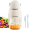 Picture of Swenteling Baby Food Maker, Creamy White Baby Food Blender, 10oz Food Puree Maker, Food Processor for Foods Fruit Vegetable Meat, 8-Second Quick Soft Food PrepBPA-Free