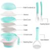 Picture of Matyz Versatile Baby Food Maker Set - Toddler Mill with Mash Bowl, Hand Masher, Citrus Juicer, Grater - Making Homemade Baby Food - Fruits and Vegetables Masher - No BPA (Mint Green)